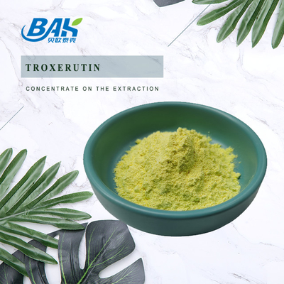 BAK Pabrik Troxerutin Suplemen Peningkatan Kekebalan Warna Kuning Powder CAS 7085-55-4 1.65g/Cm3