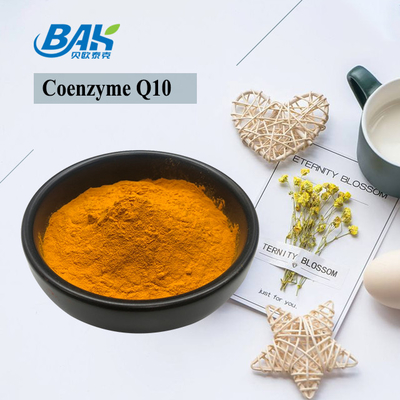 Anti Aging Coenzyme Q10 Powder 40 Mesh Yellow To Orange Crystalline Powder
