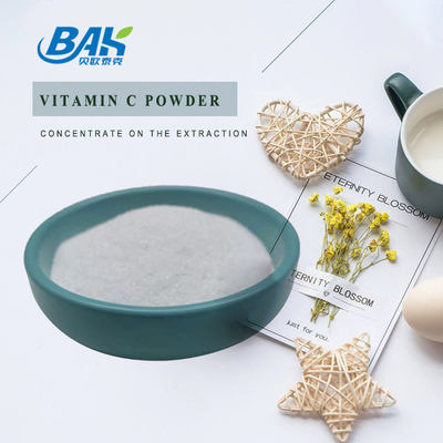 99% Asam Askorbat Vitamin C Bubuk Kristal Putih 95% Lulus 80 Mesh