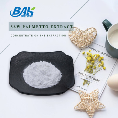 Pasokan Pabrik Ekstrak Saw Palmetto 25% 35% 45% Asam Lemak Serenoa Repens White Powder