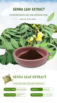 20% Sennosides Senna Daun Ekstrak Suplemen Bubuk 100% Larut dalam Air