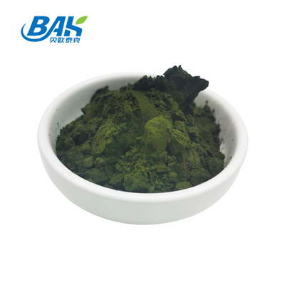 100% Suplemen Makanan Kapsul Spirulina Organik Bubuk Hijau Tua