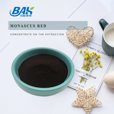 E140 Monascus Red Aditif Makanan Alami Merah Tua Bubuk Halus PH 5.0 6.0