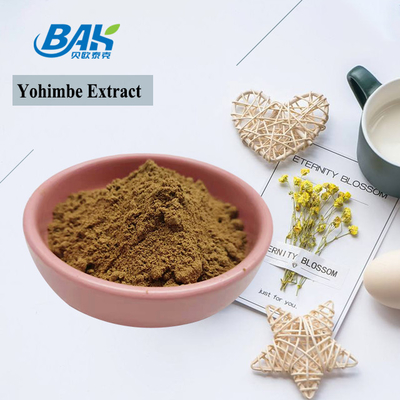 5% -98% Ekstrak Yohimbe 100% Lulus 80 Mesh Corynanthe Yohimbe L Bubuk Kuning Coklat