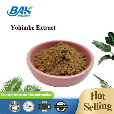 5% -98% Ekstrak Yohimbe 100% Lulus 80 Mesh Corynanthe Yohimbe L Bubuk Kuning Coklat