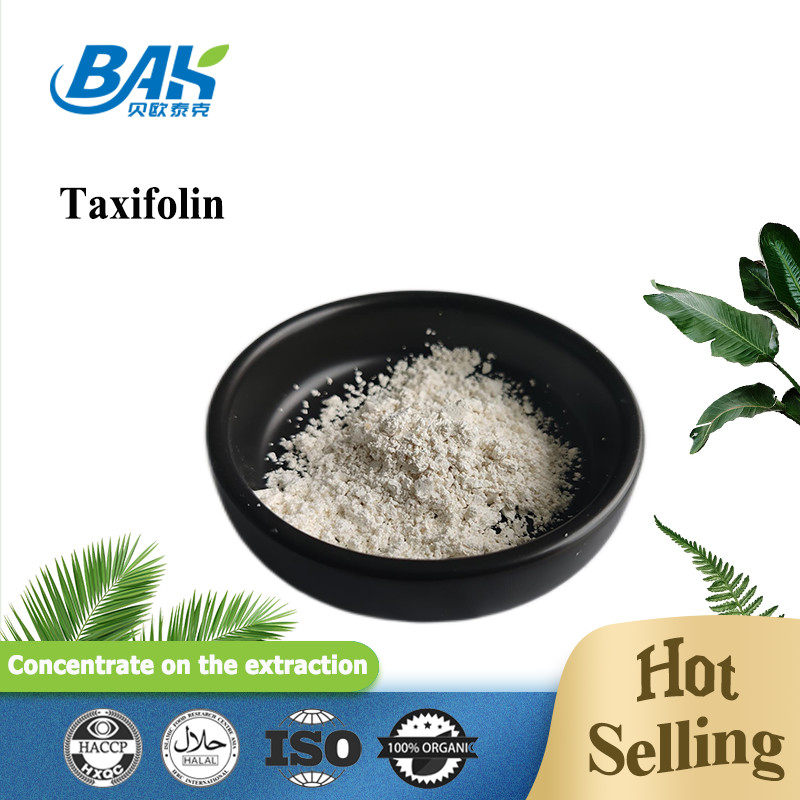 Bahan Kosmetik Alami Taxifolin 5,7,3',4'-Flavan-On-Ol bubuk kuning muda