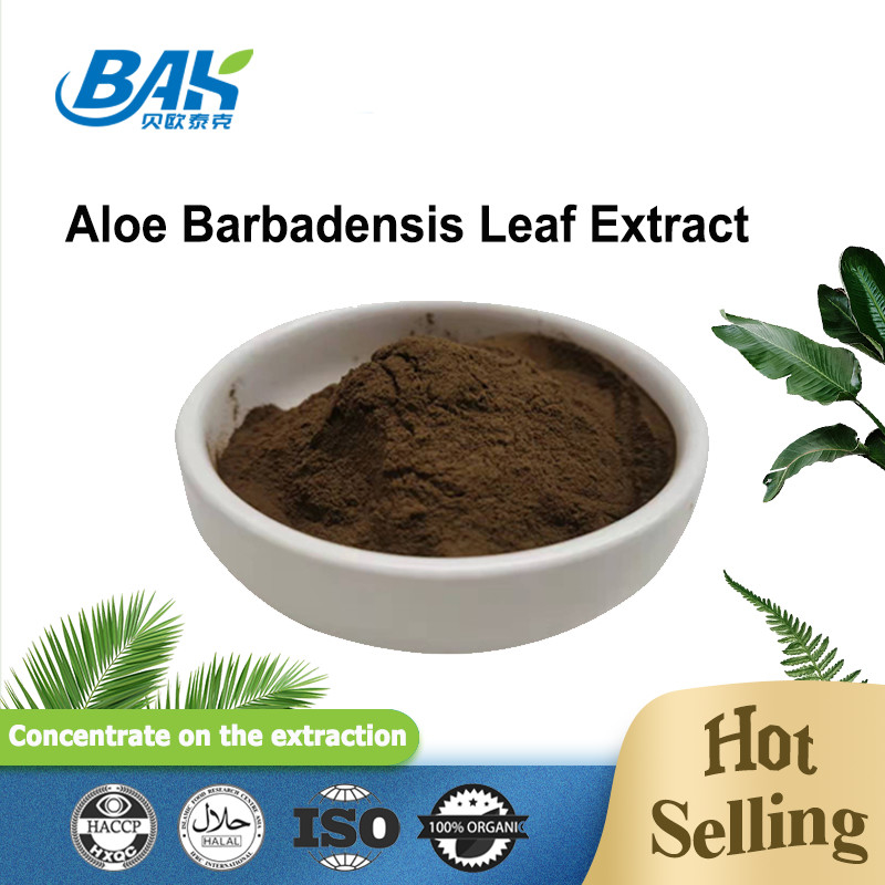 100/1 200/1 Ekstrak Daun Aloe Barbadensis Cas 85507-69-3 Bubuk Halus Coklat
